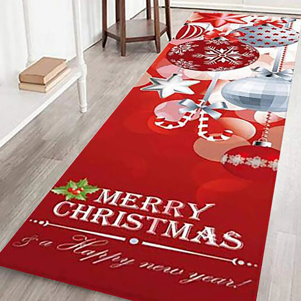 Merry Christmas Doormat – Festive Indoor Rug | 3 Sizes, 6 Designs Christmas Area Rug Oasis Select C 50cmx80cm