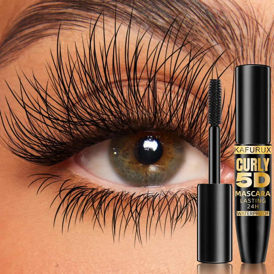 KAFURUX 5D Waterproof Silk Fiber Mascara – Lengthening & Volume
