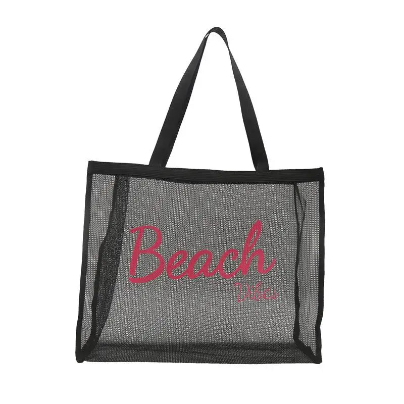 Mesh Tote Bag for Women Reusable Large Shoulder Shopping Bag Durable for Poolside Fitness Travel Oasis Select A2