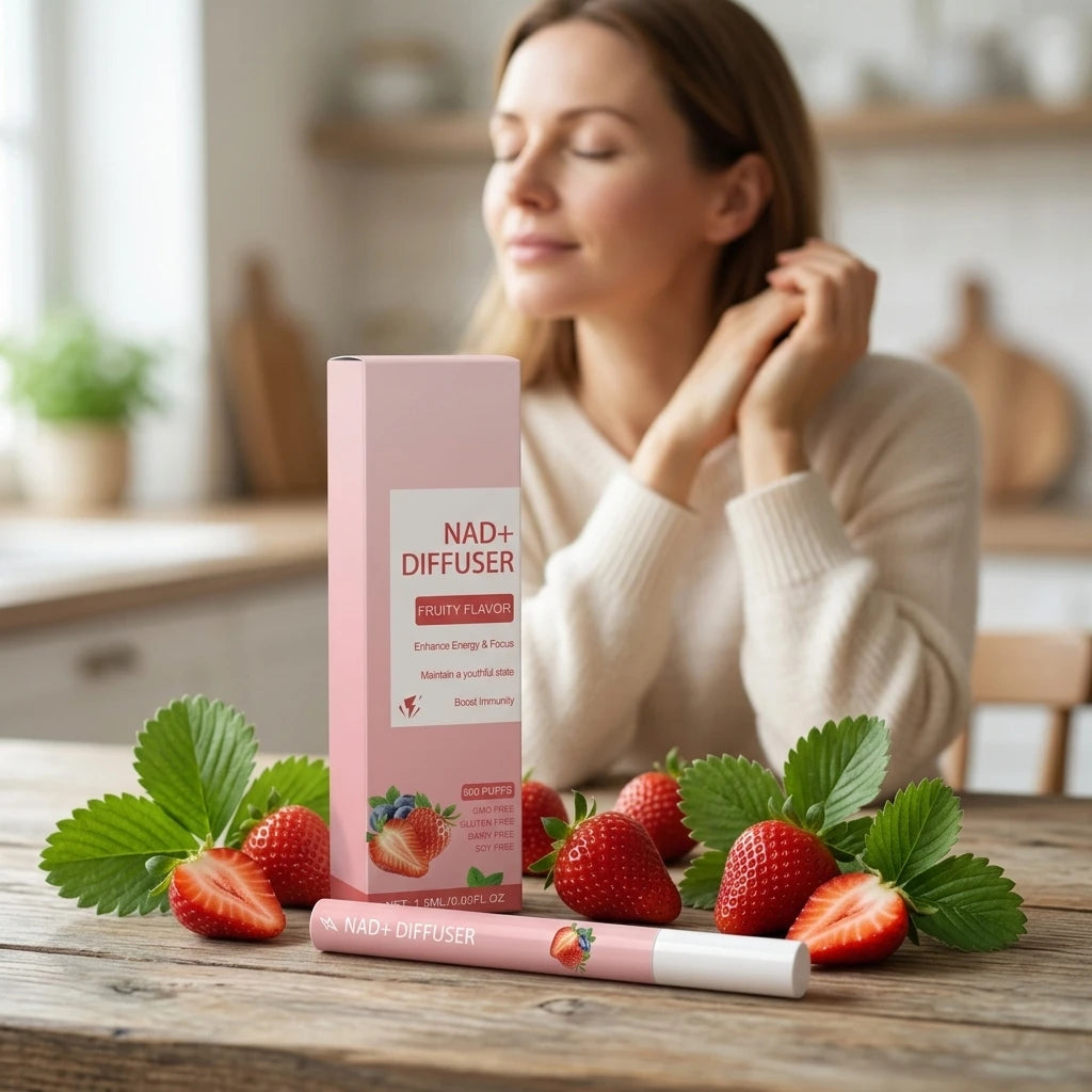 Herbal Energy Stick NAD+ Diffuser Enhance Focus Boost Immunity Improve Body Vitality Soothing Relax Breathing Air Freshener Pen Oasis Select