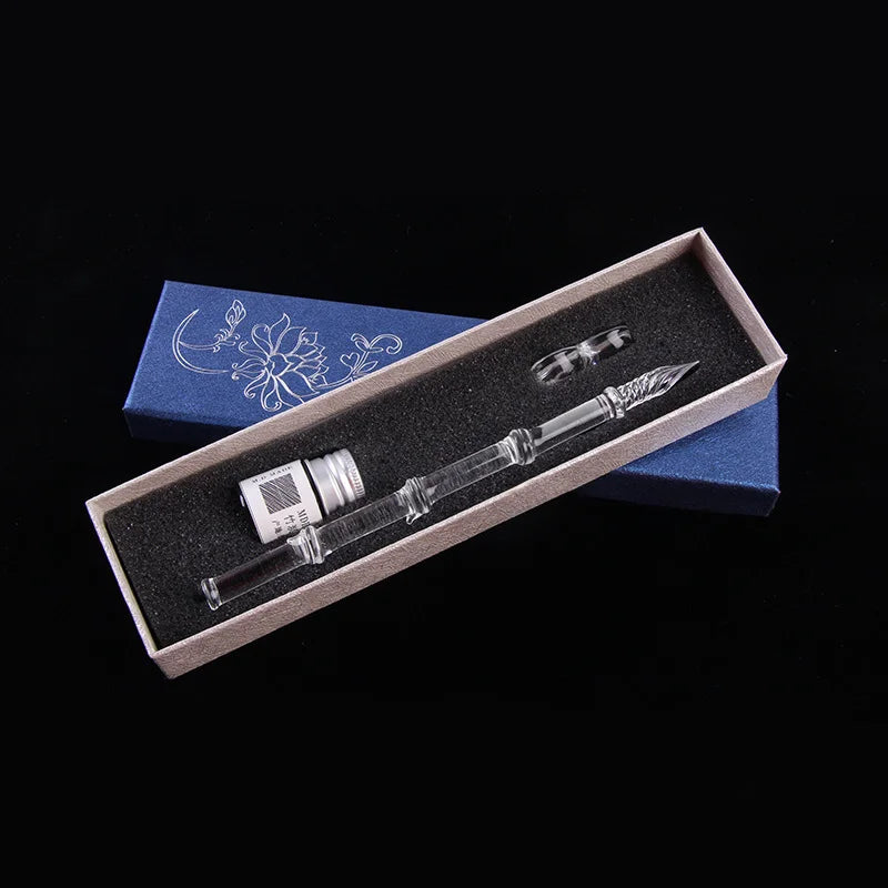 Bamboo Glass Dip Pen Art Color Ink Dip Glass Pen Signature Pen Oasis Select 1