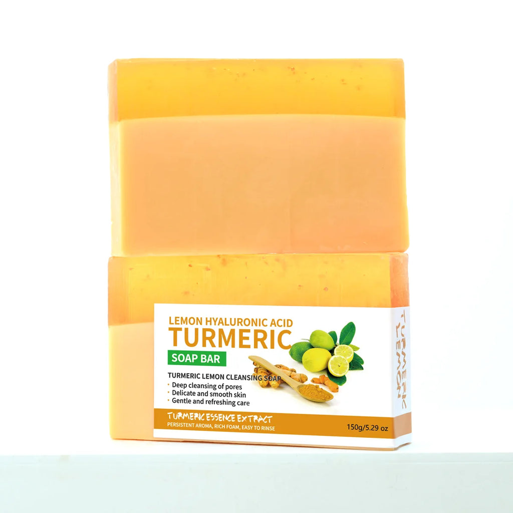24K Gold Foil Turmeric Cleansing Soap – 150g Face & Body Bar