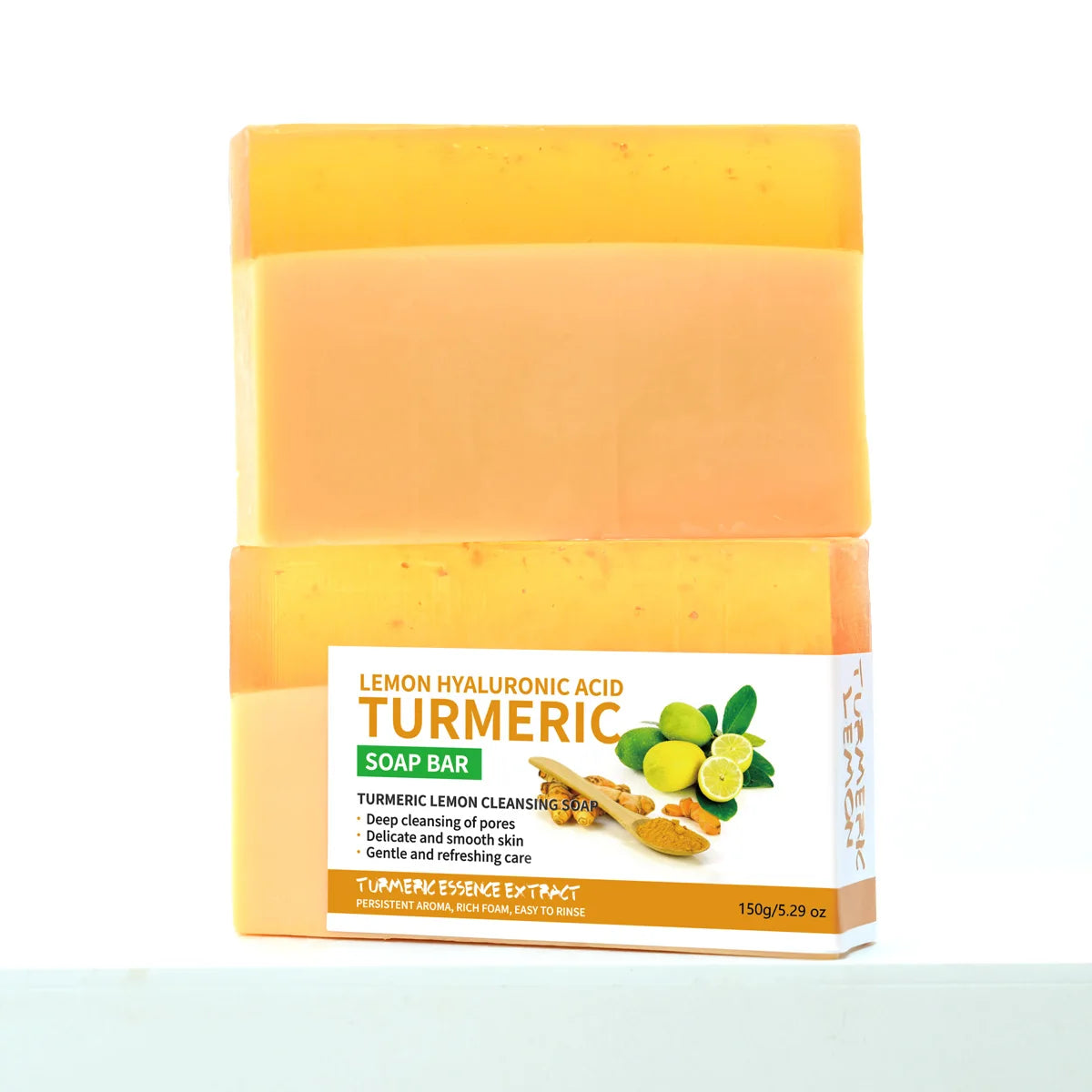 24K Gold Foil Turmeric Cleansing Soap – 150g Face & Body Bar