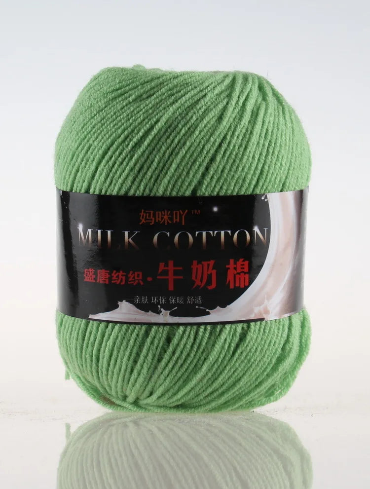 DIY Three Strands Graded Section Dyed Wool Medium Fine Cotton Thread