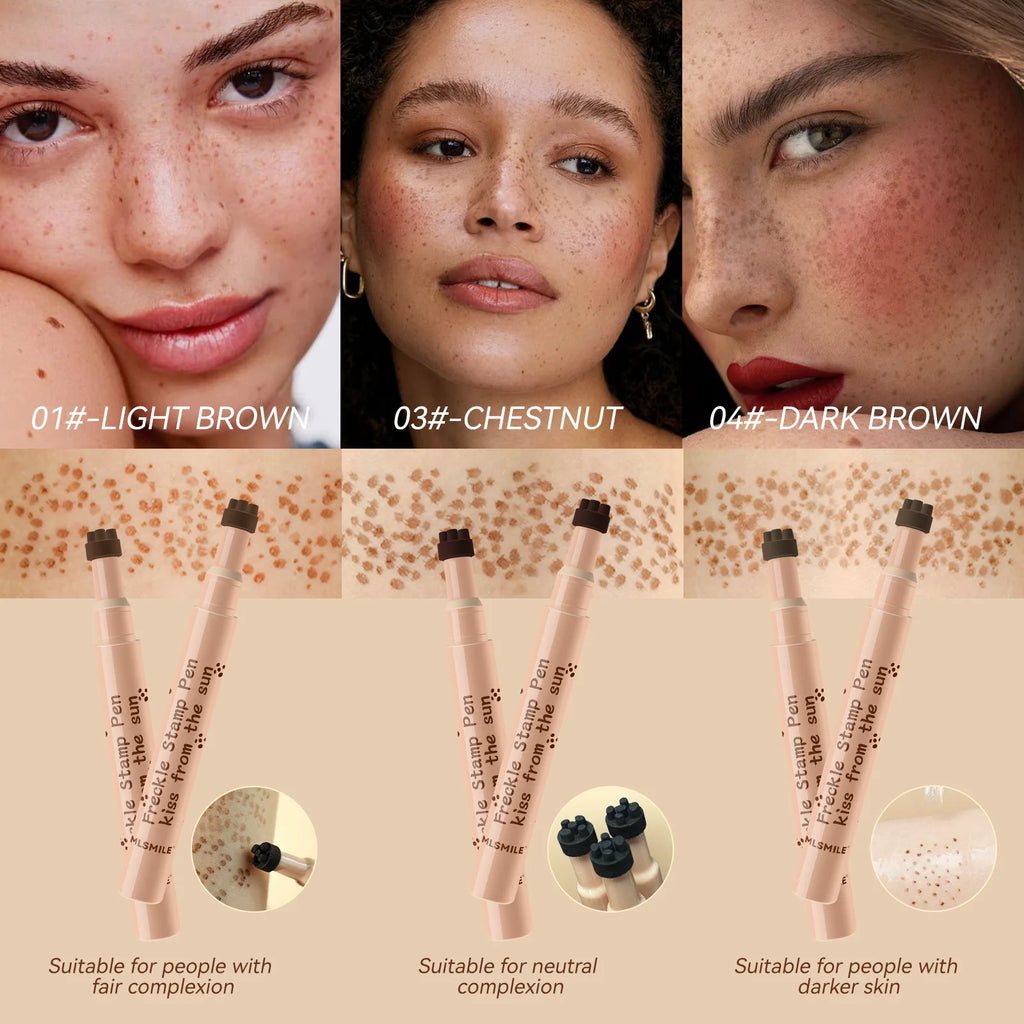 Waterproof Fake Freckle Pen – Natural Dot Makeup Light & Dark Brown