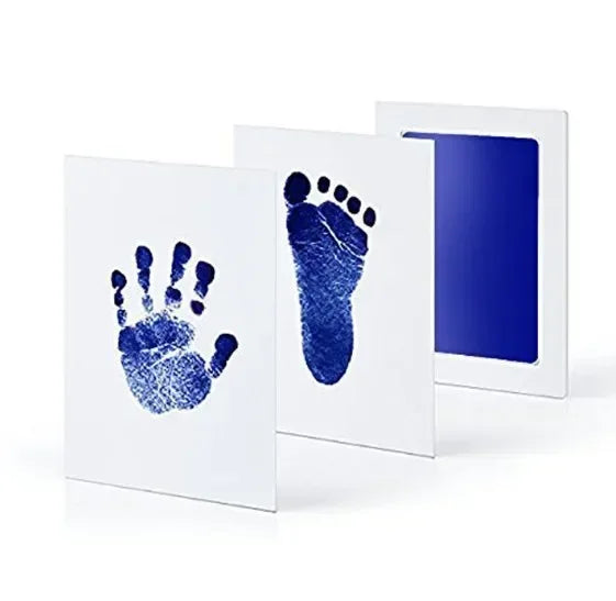Dog Cat Footprint Pad Paw Print Ink Kit Pad Baby Handprint Stamp Safe Non-toxic Mess-free Printing DIY Easy Clean Pet Souvenir Oasis Select Blue