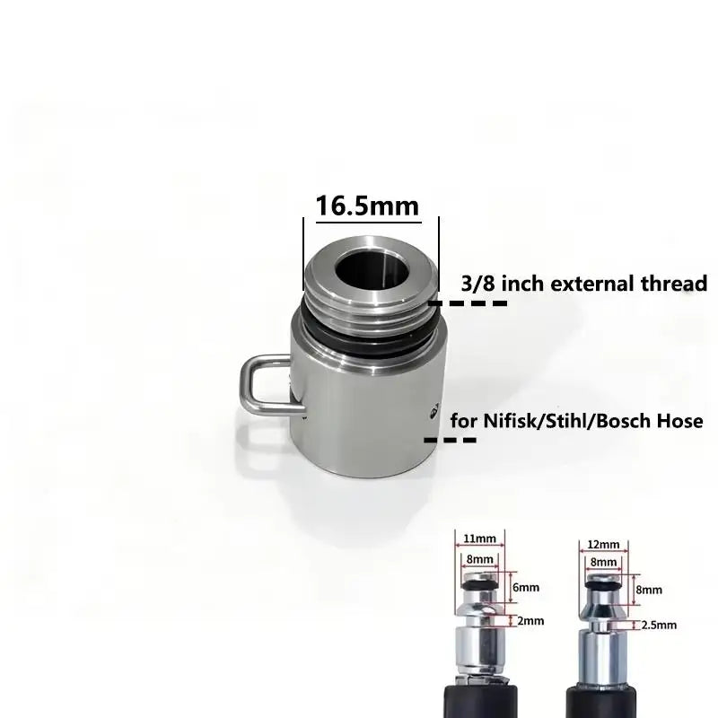 1Pcs External Thread Connect Cleaning Nozzle Tips 1/4 3/8 Inch Pressure Washer Adapter K Series For Karcher/Lavor Oasis Select A5
