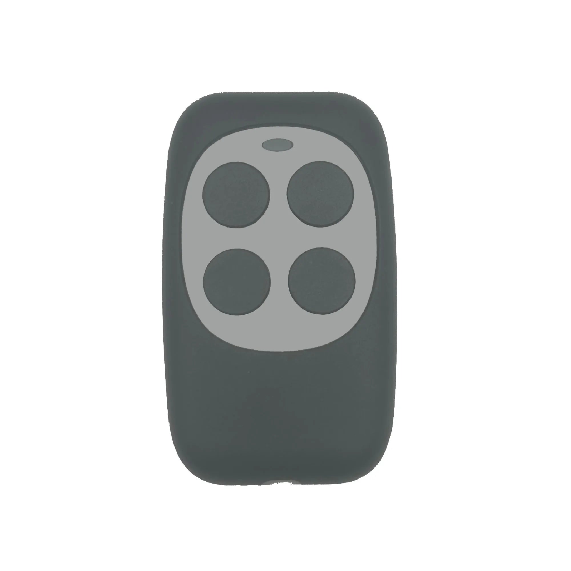 433Mhz 4 Keys Colorful Remote Control RF Wireless Copy Code Remote Electric Cloning Gate Garage Door Auto Keychain for Home Oasis Select GRAY