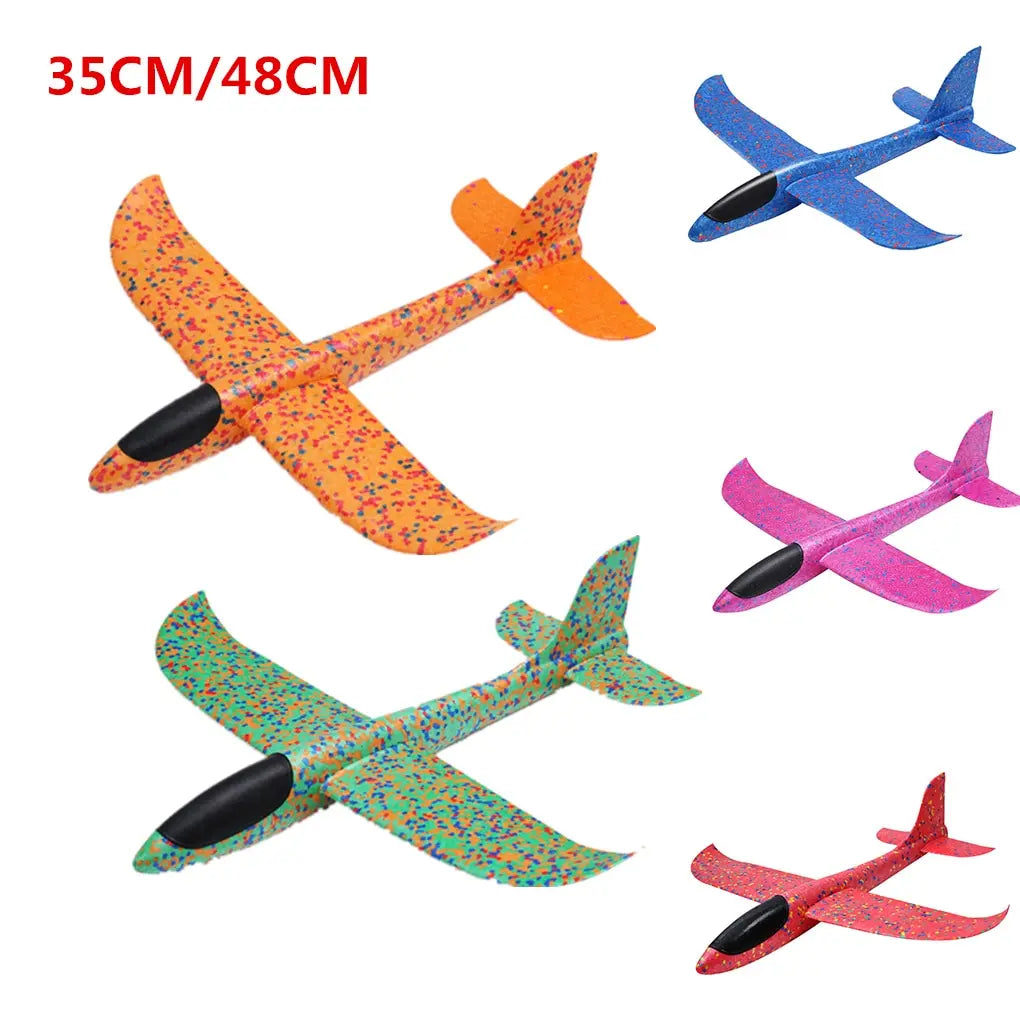Hand Launch 35cm Flying Throw Airplane Outdoor Sports Toys for Children Glider Aircraft Model Foam Gliding Boys Fun Game Figure Oasis Select