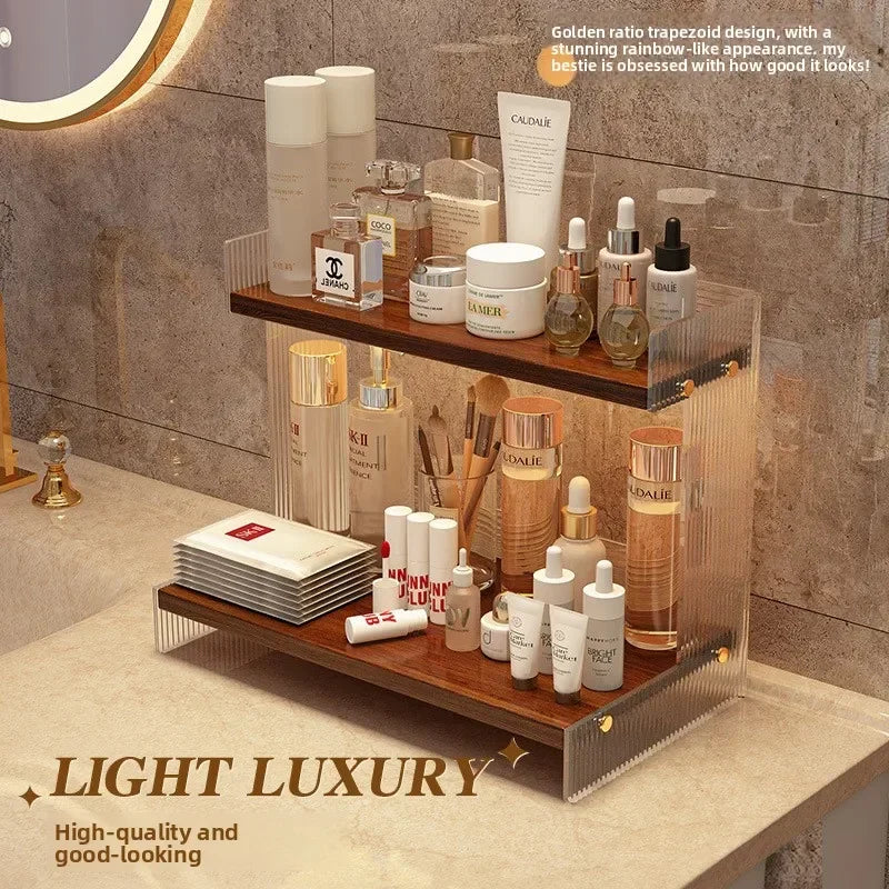 Multi-functional Desktop Shelf Household Cosmetics Storage Rack Acrylic Storage Rack sturdy and durable Oasis Select