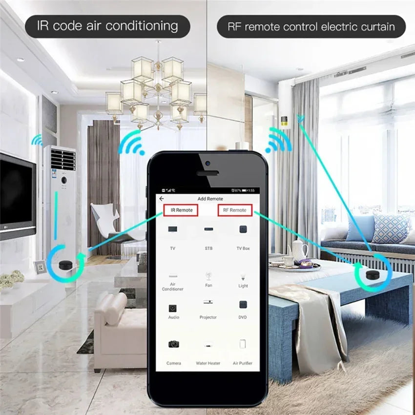 IR Remote Control WiFi Tuya Smart RF Smart Home Infrared Controller for Air Conditioner ALL TV LG TV Support Alexa Google Home Oasis Select