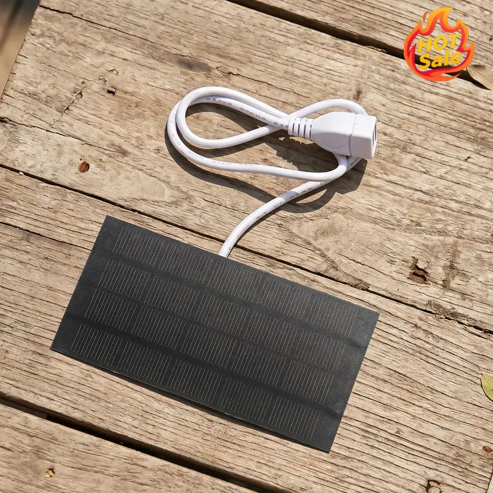 1.2W 5V Portable Solar Charger 3.7V-5V Solar Panel Power Backup 4.7x2.4 Inches/120x60mm for Camping Hiking Outdoor Adventures Oasis Select