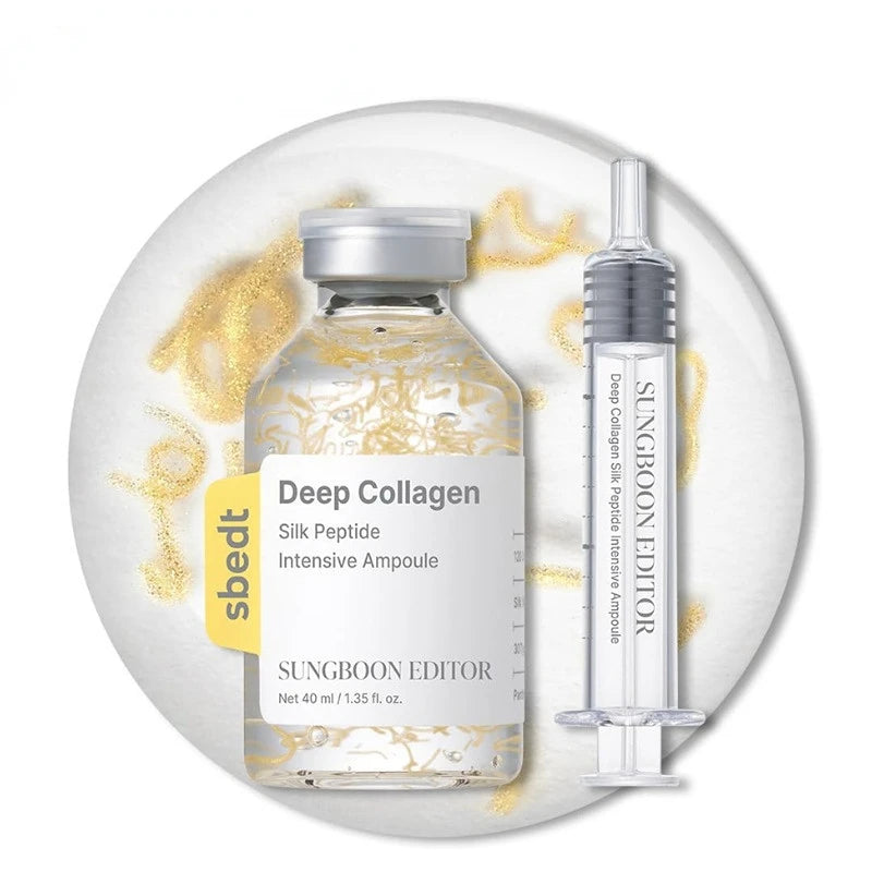 Korean Sbect Facial Skin Care Set - Collagen Silk Peptide Ampoule, Boosting Cream Serum, Retinol Capsule, Revitalizing, Brighten Oasis Select Ampoule