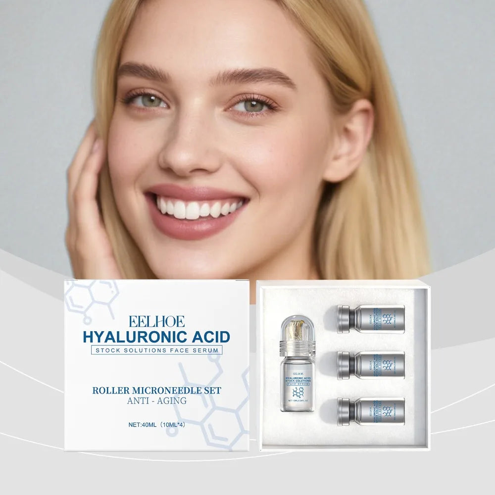 Niacinamide Hyaluronic Acid 0.25mm Roller Serum Kit | Eelhoe Face Serum Kit Oasis Select