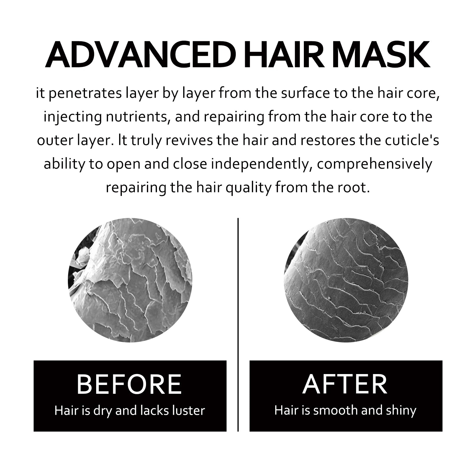 Eelhoe Keratin Hair Mask Cream – Repair Frizz & Split Ends