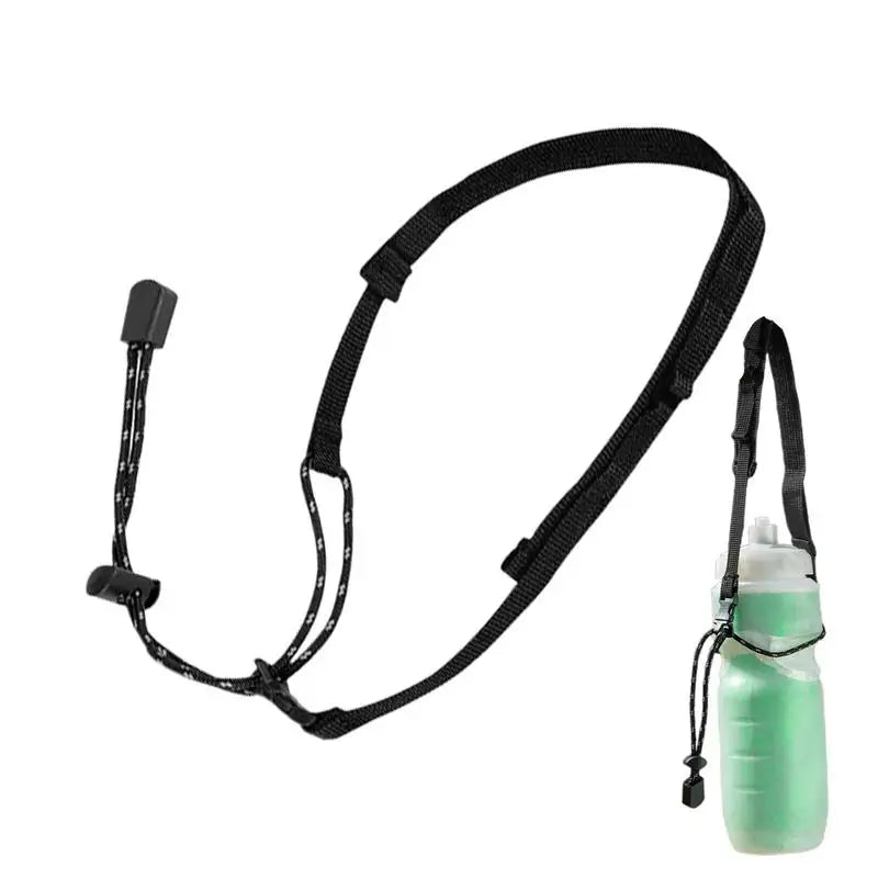 Water Bottle Lanyard Adjustable Cup Hand Strap Outdoor Beverage Carrier With Holes Camping Bottle Lanyard Beverage Carrier Strap Oasis Select