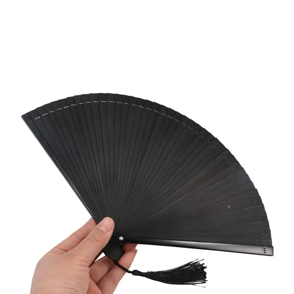 1Pcs Antique Folding Compact Classical Portable Ornament Bamboo Fan Dance Fan Kimono Fan Oasis Select