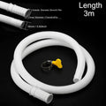 New Plastic Air Conditioner Drain Hose White Thickened Draining Hose 1-5M Extension Pipe Oasis Select 3m