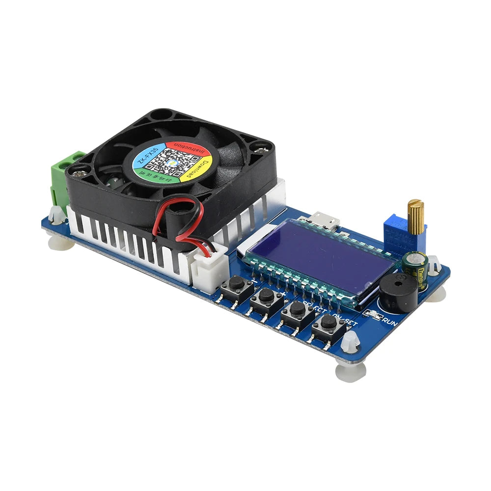 35W USB Battery Capacity Tester Electronic Load Current Voltage Power Tester Current Adjustable with Screen Display Protection Oasis Select