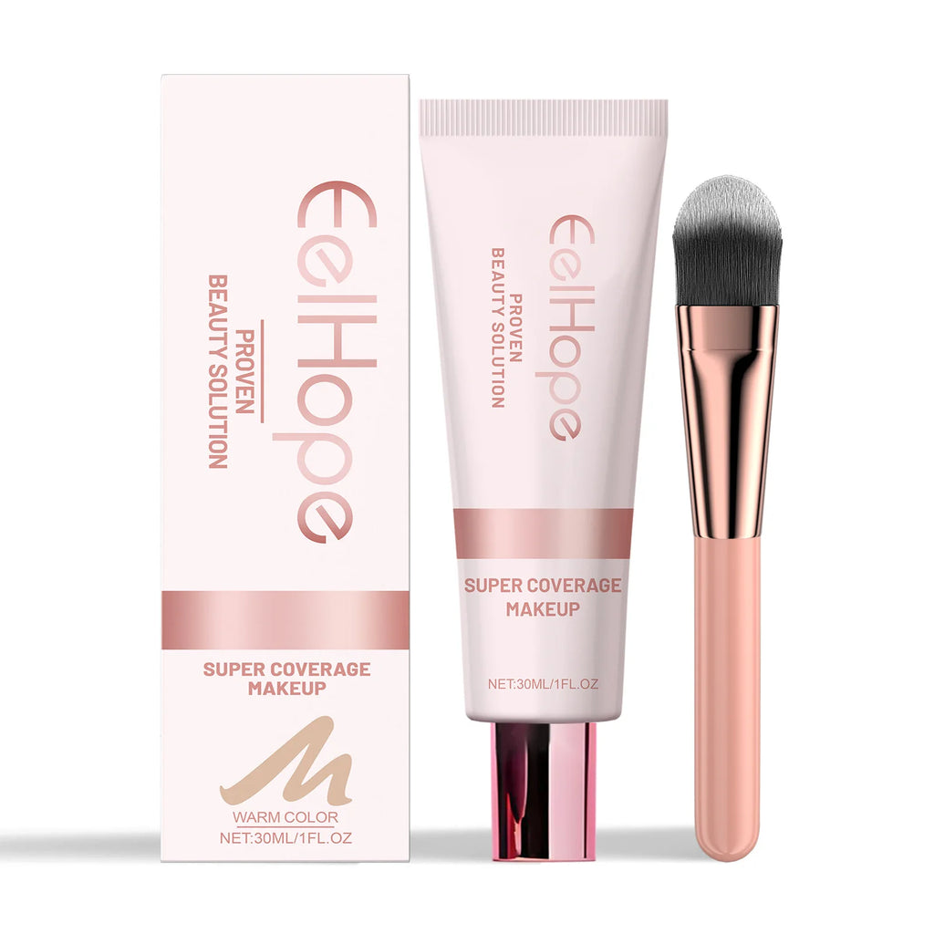 Concealer Face Foundation Liquid Long Lasting Waterproof Moisturize Oil Control Full Coverage Face Makeup Professional Cosmetics Oasis Select Warm Color