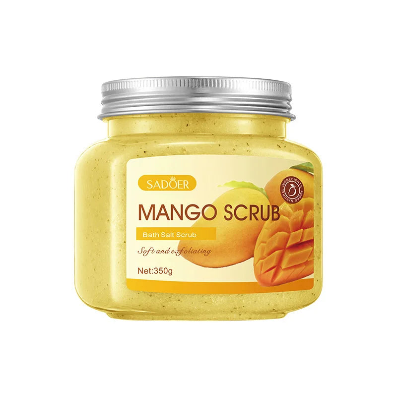 Exfoliating Fruit Bath Salt Scrub 350g SPA Aromatic Crystal Salt Scrub for Exfoliating Chicken Skin Keratin Oasis Select mango