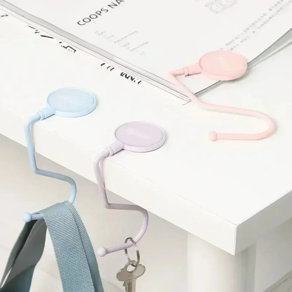 Cute Morandi Bag Hook Heavy Table Purse Bag Hook Travel Handbag Table Side Durable Bag Hanger Office Desk Organizer Oasis Select