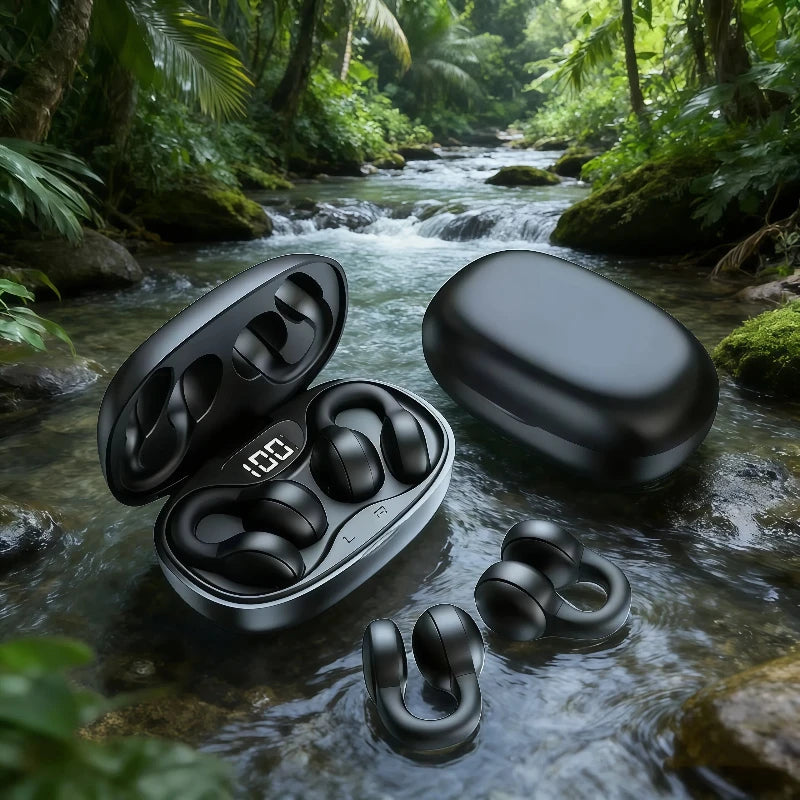 NEW X58 Wireless Earphones Noise Reduction Bluetooth LDE Power Display Earbuds in-Ear Headsets with Mic Touch Control Oasis Select