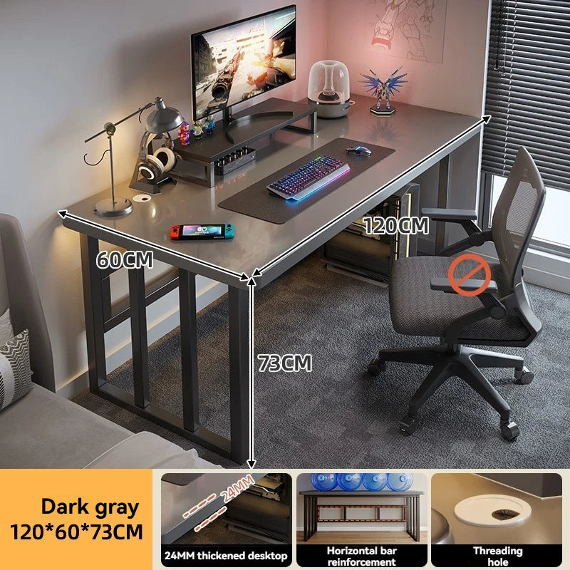Computer desk, desktop, home bedroom, student learning, writing, internet network, red e-sports desk, rental house, simple offic Oasis Select