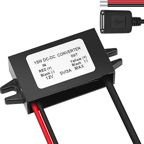 DC/DC 12V/24V Step Down To 5V USB Converter Quick Charge Buck Charging Module Buck Voltage Regulator Car Power Converter Adapter Oasis Select 3A Single Square USB 12V 24V 5V