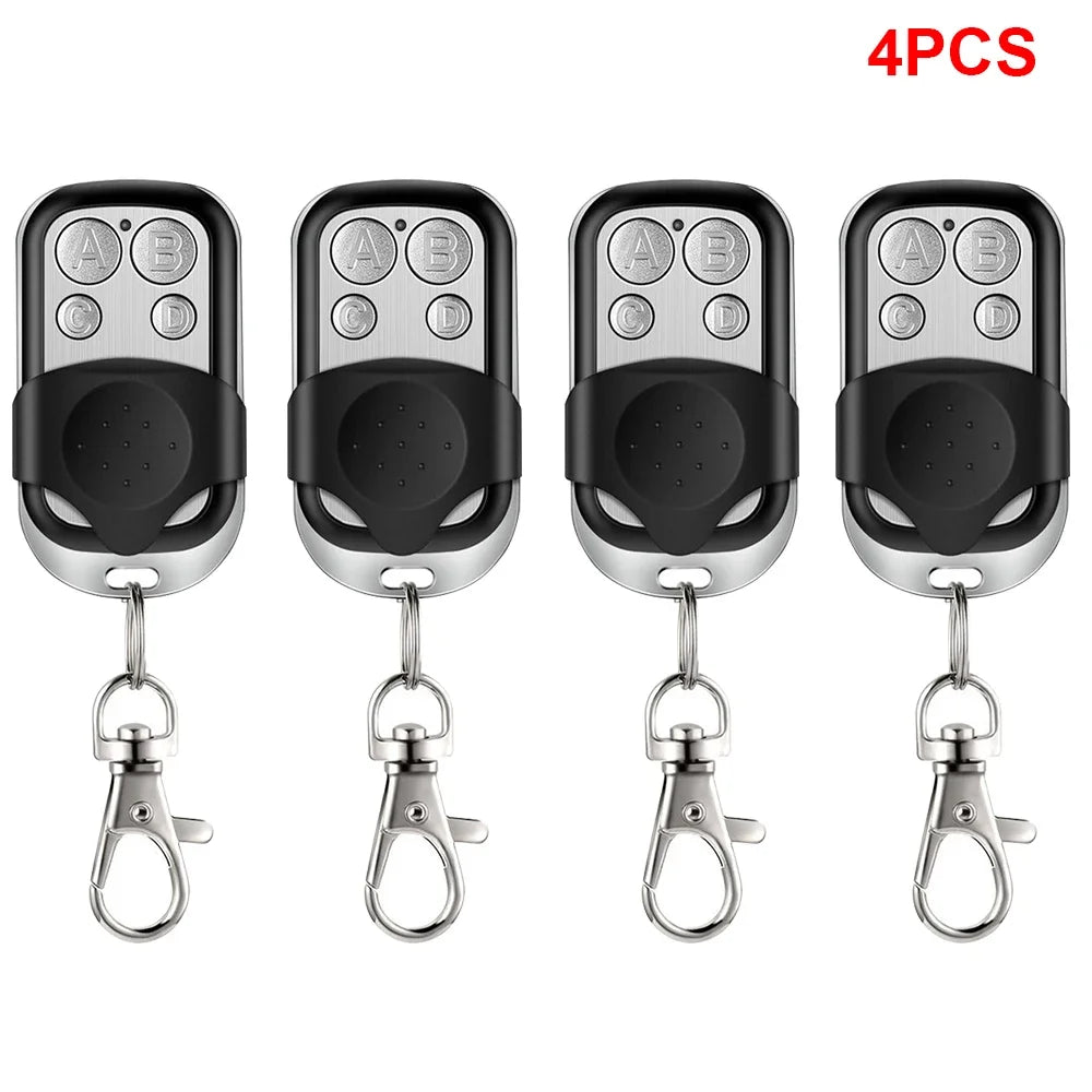 Universal 4 Buttons Garage Door Opener Remote Control 433MHZ Clone Fixed Learning Rolling Code Duplicator Garage Oasis Select 4pcs