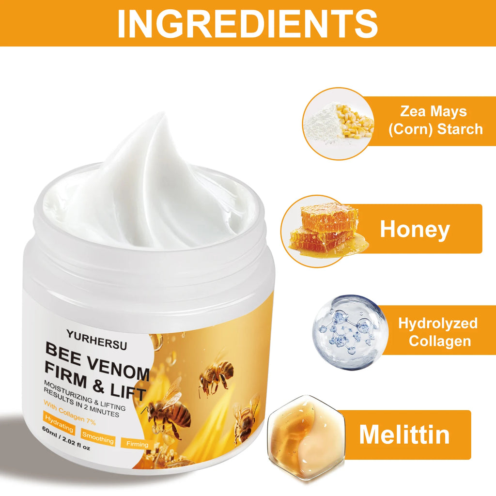 YURHERSU Bee Firming Face Cream 60ml – Smooth & Lift All Skin Firming Face Cream Oasis Select