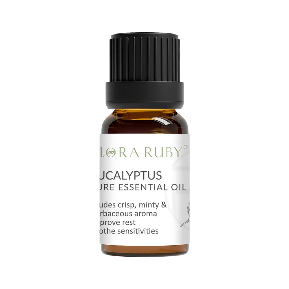 10ml Pure Natural Plant Essential Oil Lavender Jasmine Eucalyptus Rosemary， For Diffuser，Humidifier，Candle Making Oasis Select EUCALYPTUS 10ml