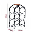 red wine rack European wooden handle portable wine bottle rack desktop wine cabinet ornament red wine display rack Oasis Select Door type black