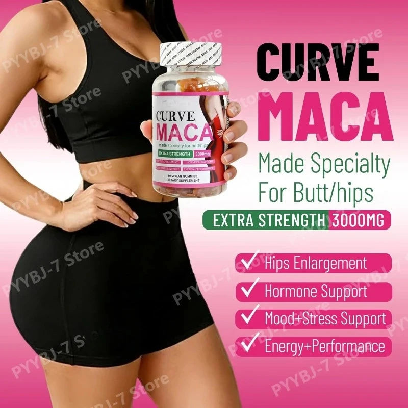 Vegan Maca Gummies – Plant Extract Energy Support, 60 Count Herbal Supplement Gummies Oasis Select