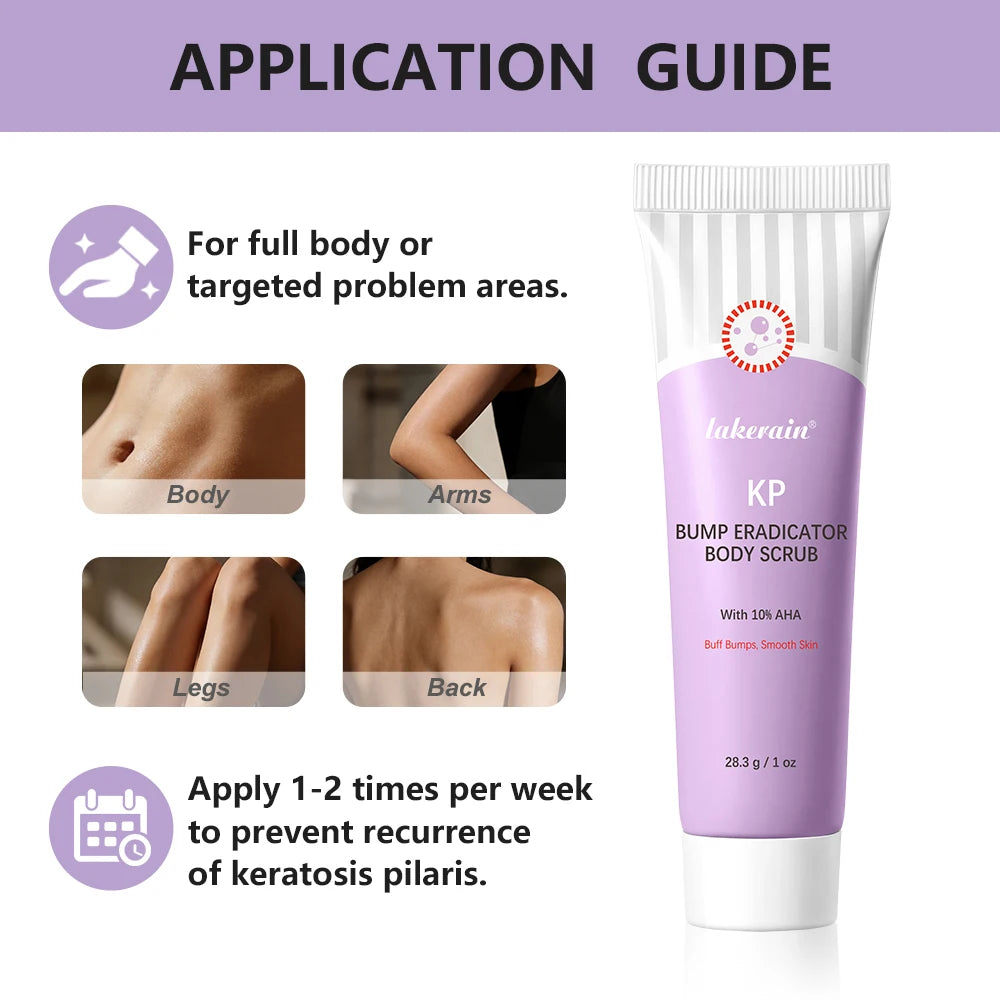 Bump Eradicator Body Scrub Smooth Soothed Brighten Skin Deep Moisturizing Formula Improve Rough Skin Gentle Remove Dead Skin Oasis Select