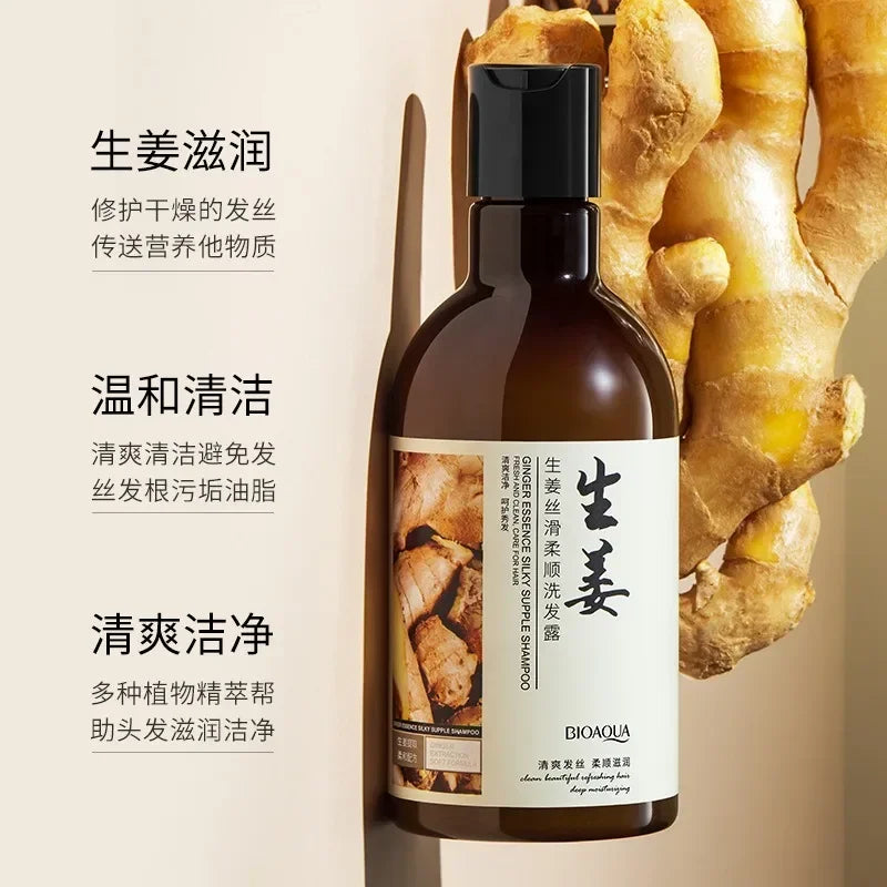 Ginger Polygonum Shampoo Cleaning Scalp Repair Dry Frizzy Damage Refreshing Shampoo Soft Nutrition Bar Pure Plant Hair Care Oasis Select