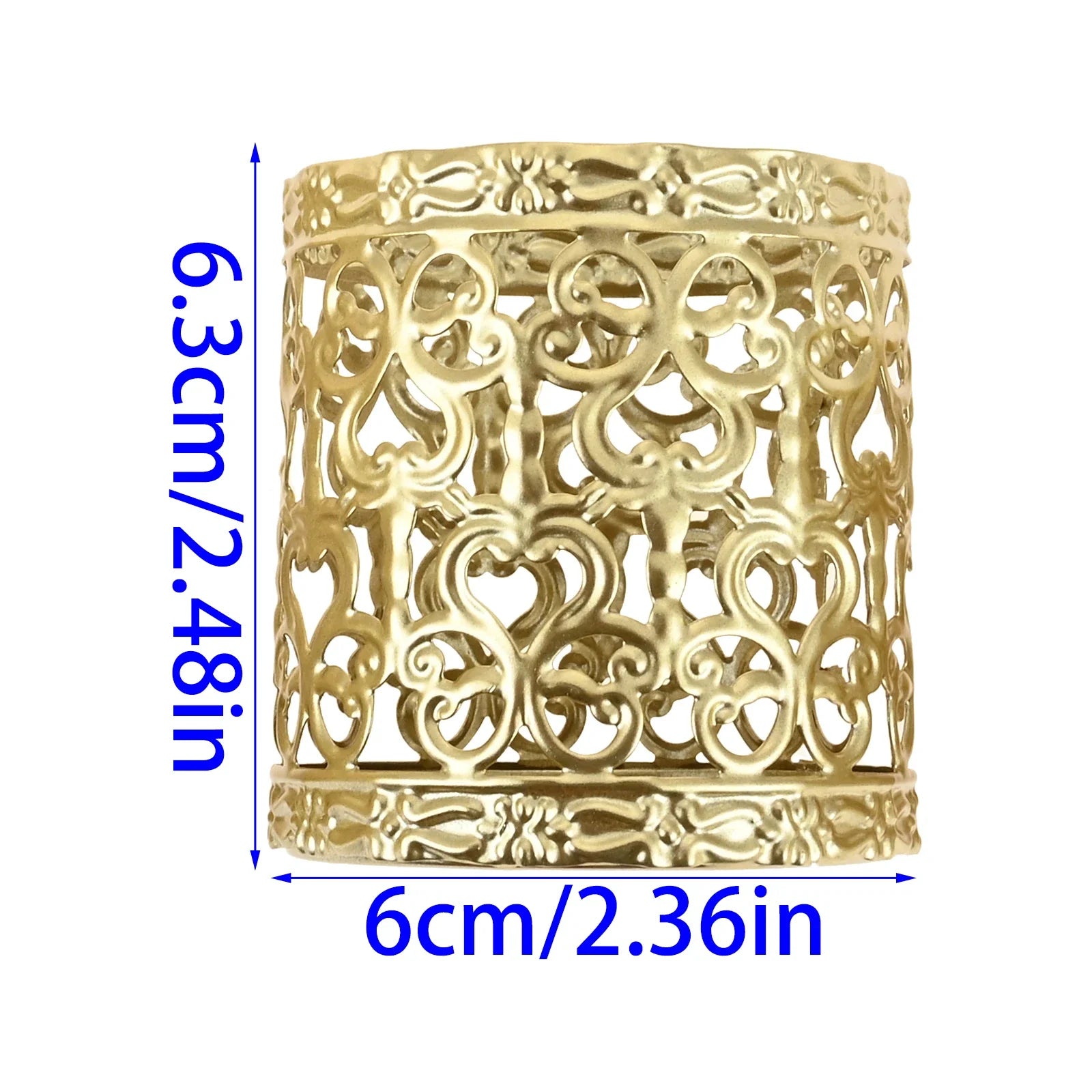 Fits for Decorating Candlelight Dinners or Weddings Create Romantic Atmosphere 1Pc Golden Geometric Hollow Iron Candle Holder Oasis Select Type C