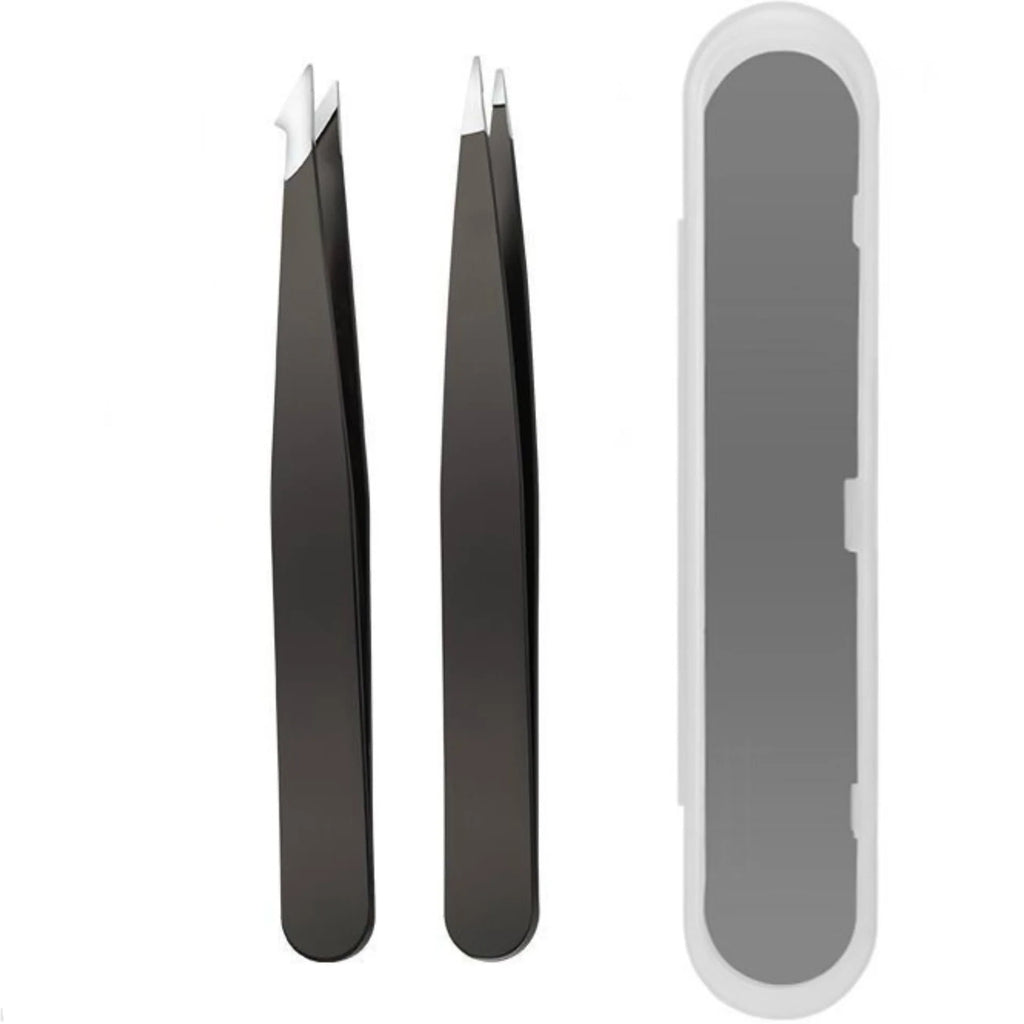 Eyebrow tweezer & eyebrow scissors set, stainless steel multifunctional eyebrow & facial hair trimming beauty, eye styling tool Oasis Select Style 4