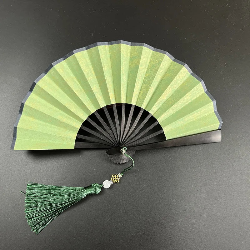 4-6 Inch Mini Folding Fan Portable DIY Painting Children'S Fan Ancient Style Held Dance Fans Party Wedding Summer Fan Accessorie Oasis Select B