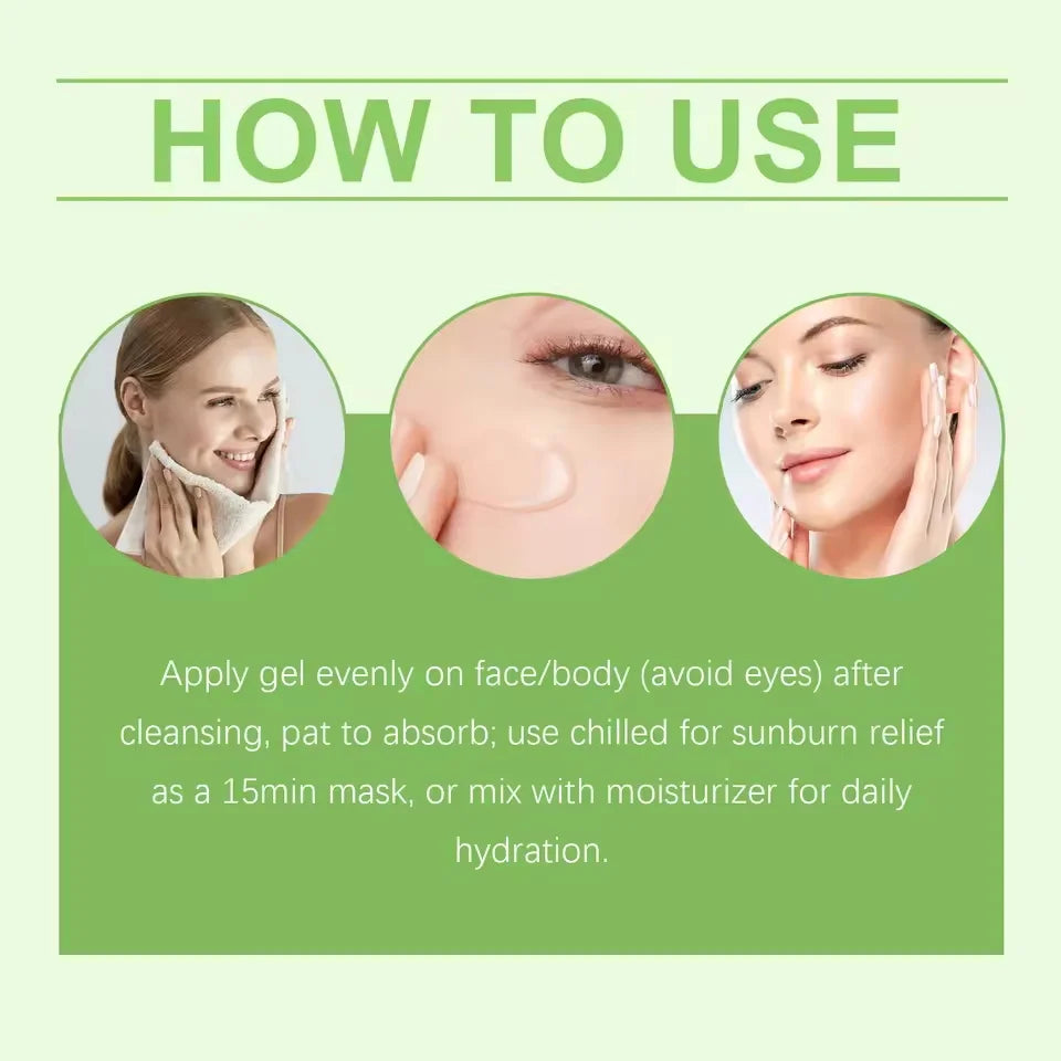 SADOER Aloe Vera Gel – Hydrating Moisturizer for Face & Body Aloe Vera Gel Oasis Select