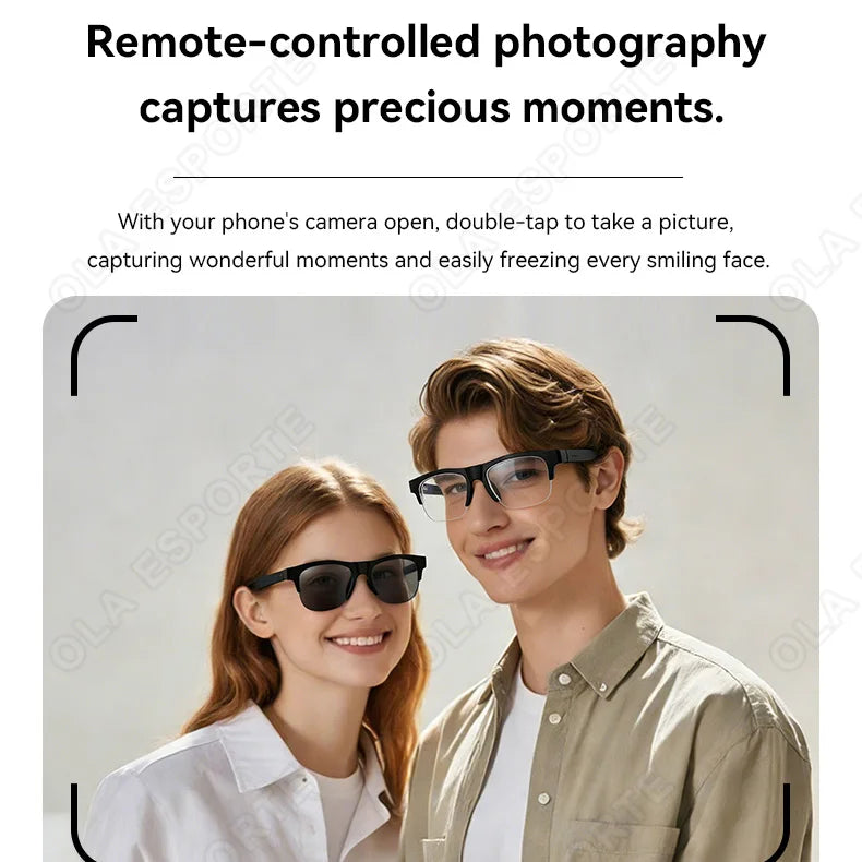 Ola Esporte Smart Bluetooth Glasses – Calls, Music & UV Lenses