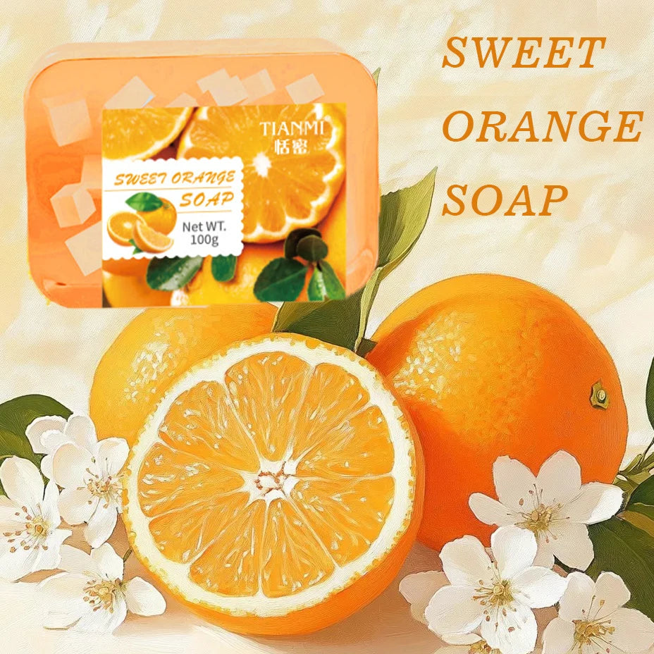 Sweet Orange Jelly Soap, enriched with sweet orange and glycerin, deeply cleanses the face and body, hydrates and moisturizes Oasis Select orange 100G
