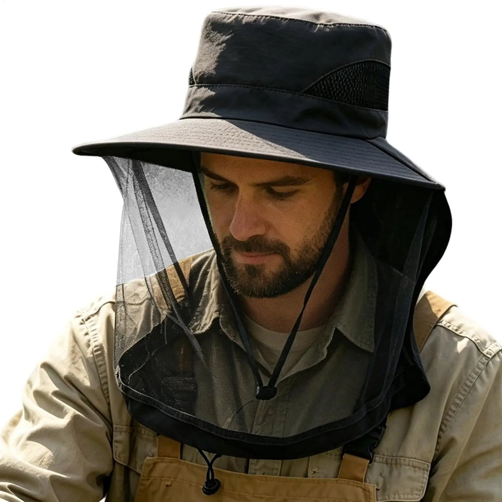 Summer Sun Hats UV Protection Outdoor Hunting Fishing Caps For Hiking Camping Visor Bucket Hat Neck Flap Fisherman Hat Oasis Select