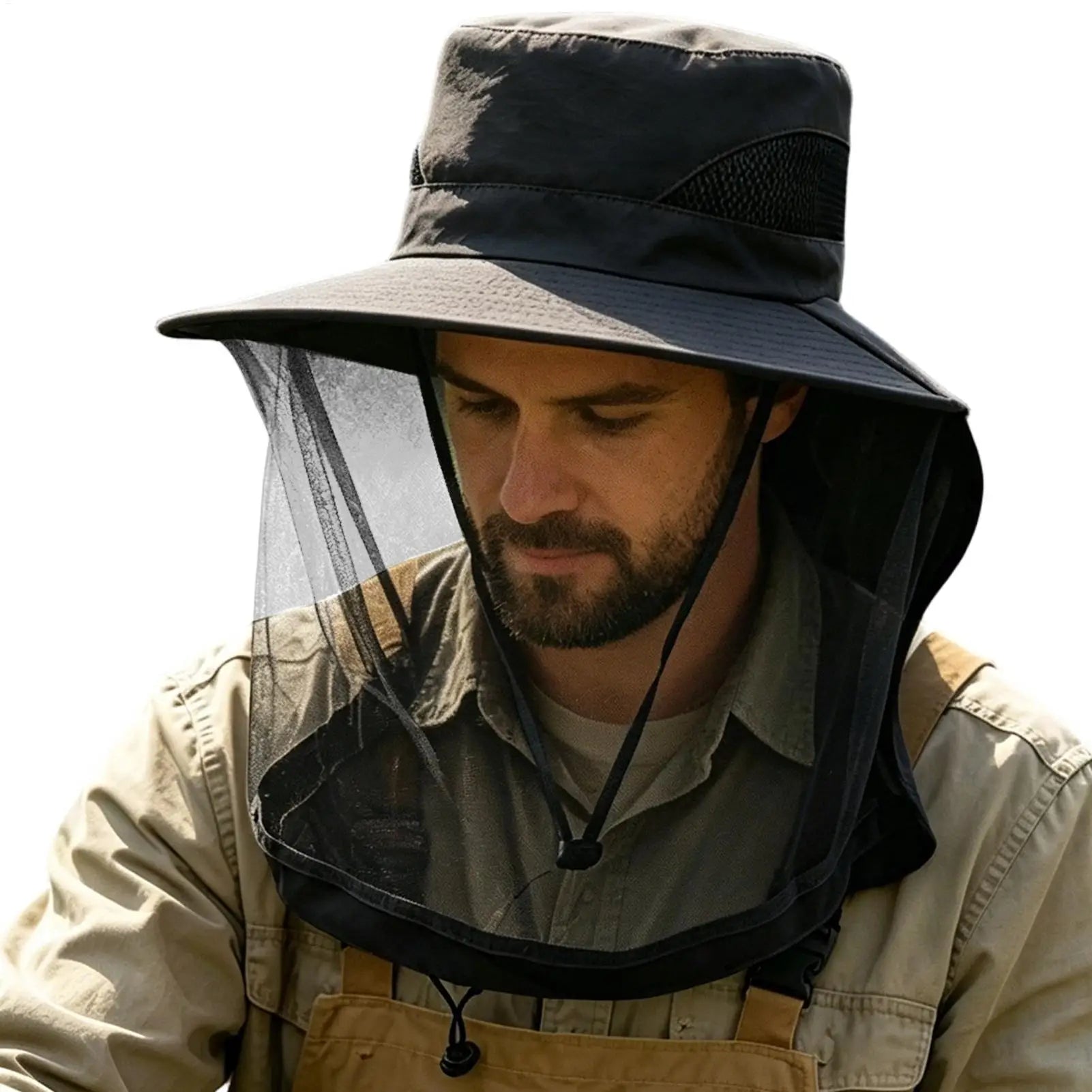 Summer Sun Hats UV Protection Outdoor Hunting Fishing Caps For Hiking Camping Visor Bucket Hat Neck Flap Fisherman Hat Oasis Select