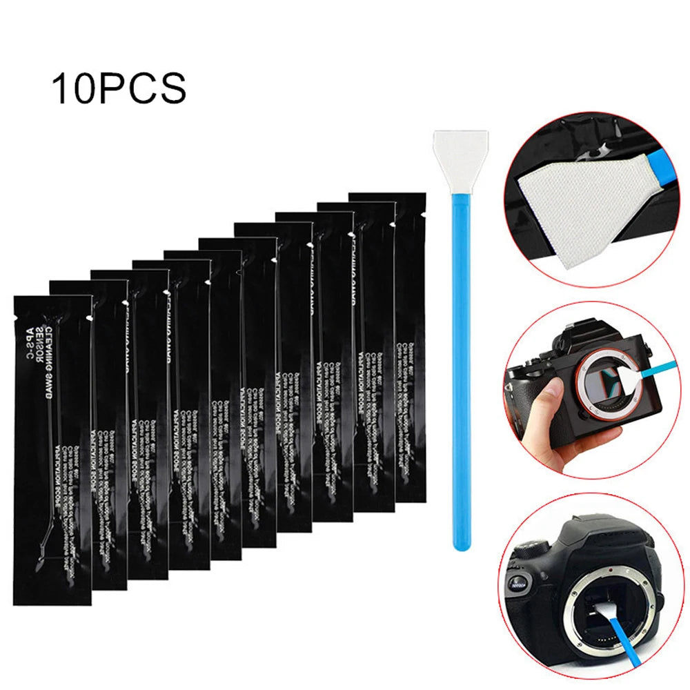 10pcs Sensor Cleaning Kit Cleaner Swab Ultra for Digital Camera's CCD or CMOS Sensor for Full-Frame APS-C Sensors Oasis Select 24mm-Full-Frame