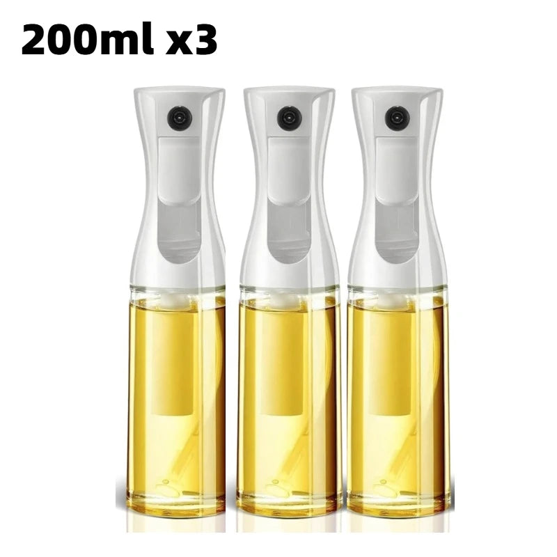 Oil Spray for Cooking - Olive Oil Dispenser Bottle Sprayer Mist-Reusable Food Grade Oil Vinegar,Spray Bottle Kitchen Accessories Oasis Select 200ml white-3pcs