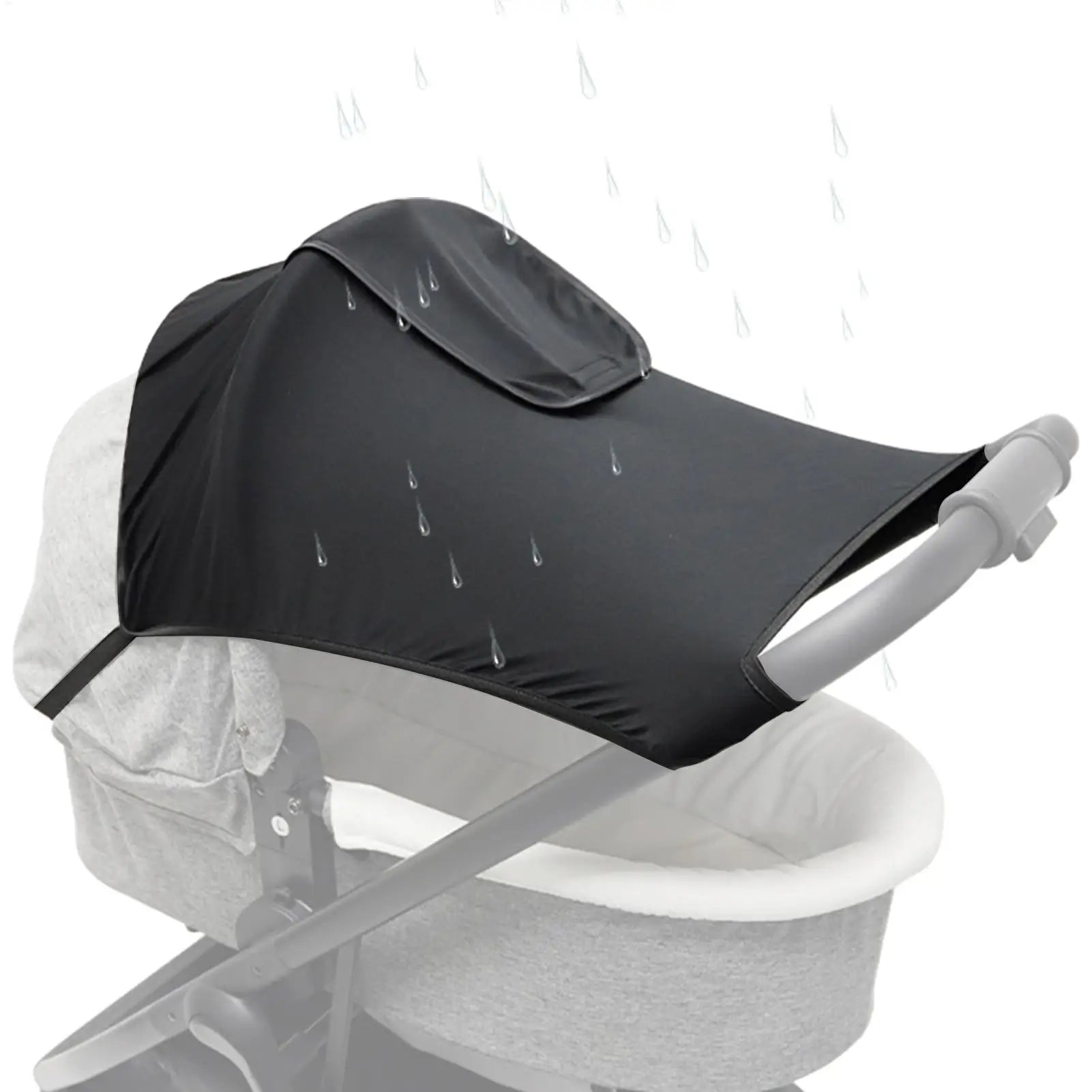 Stroller Shade Extender Stroller Canopy Foldable Adjustable UV Protection Net Sunshade for Hot Weather Protection Travel Beach Oasis Select