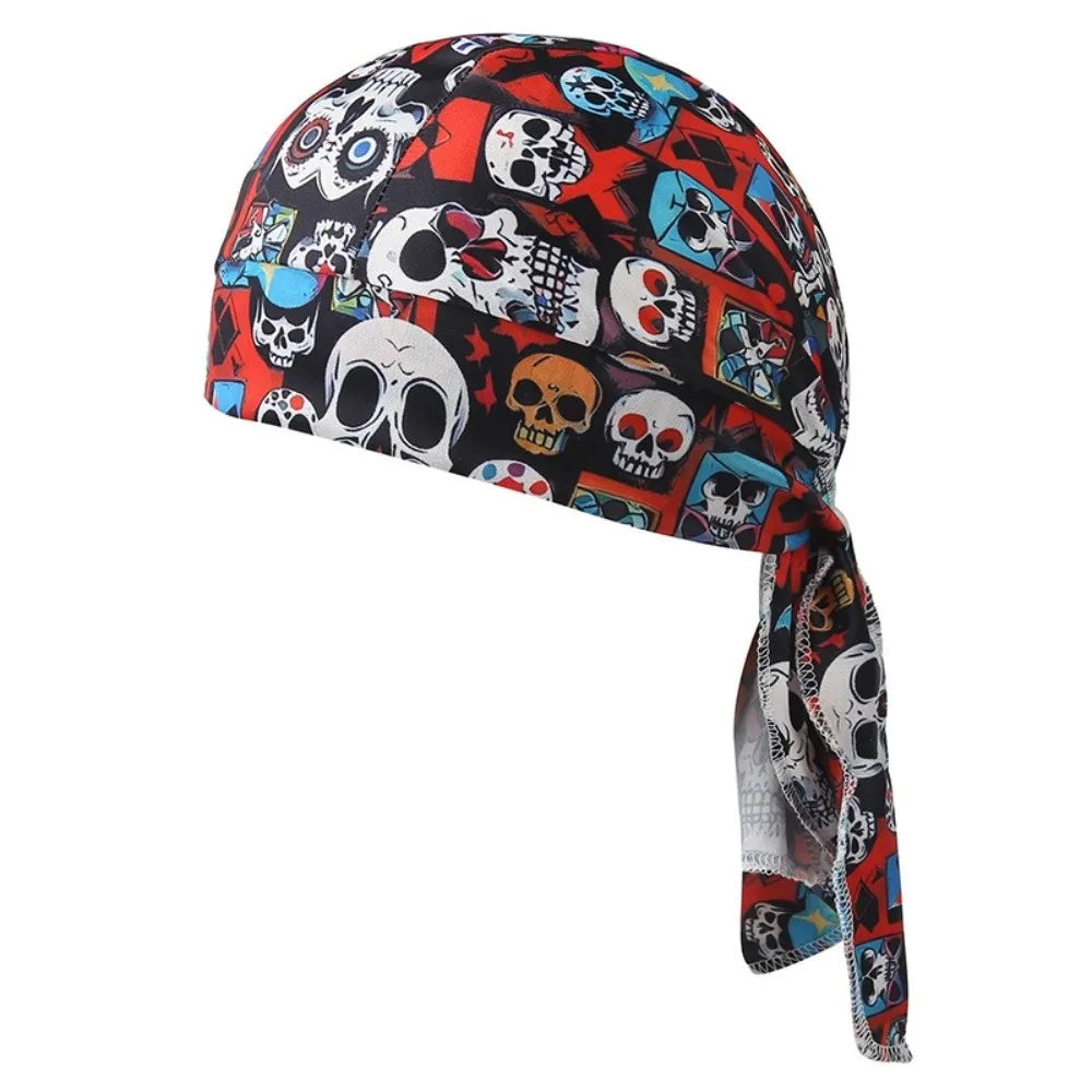 Fashion Accessory Breathable Hijab Caps Quick Dry Elastic Pirate Hat UV Protection Comfortable Bandana Headscarf Sports Oasis Select Style 1