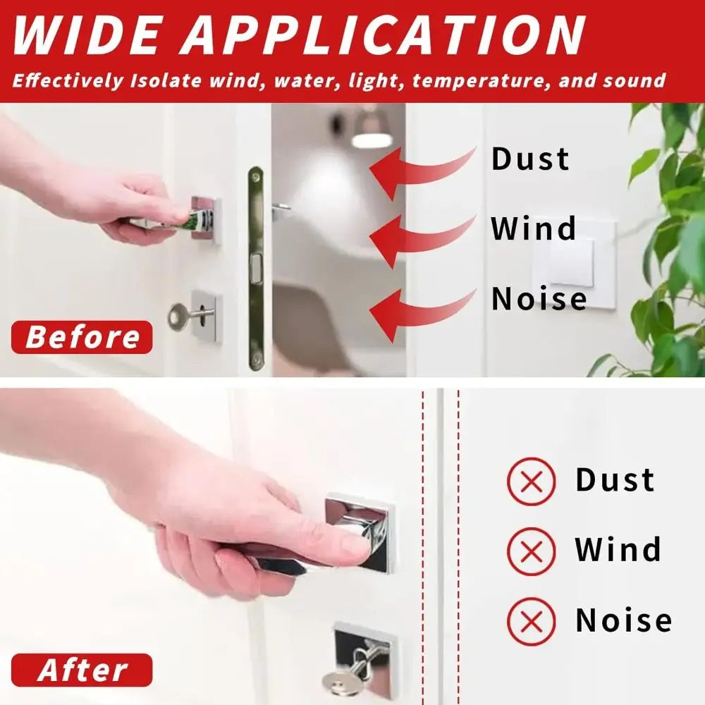 6m Soundproofing Weather Stripping Rubber D-Shape Door Frame Insulation Self-adhesive Windproof Draught Excluder Household Oasis Select