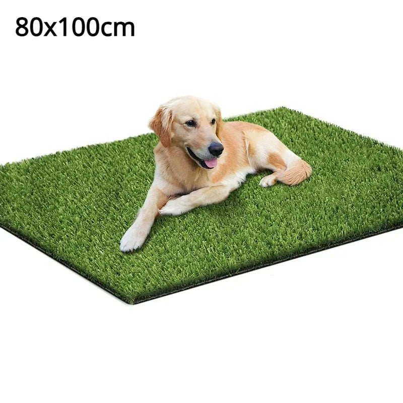 Artificial Turf Dog Potty Training Mat Reusable Grass Rug Replacement Turf Outdoor Lawn Mat Easy To Clean for Balcony Garden Oasis Select 80x100cm